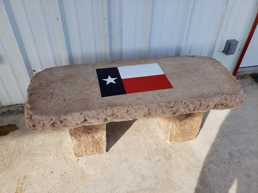 Custom Stone Bench