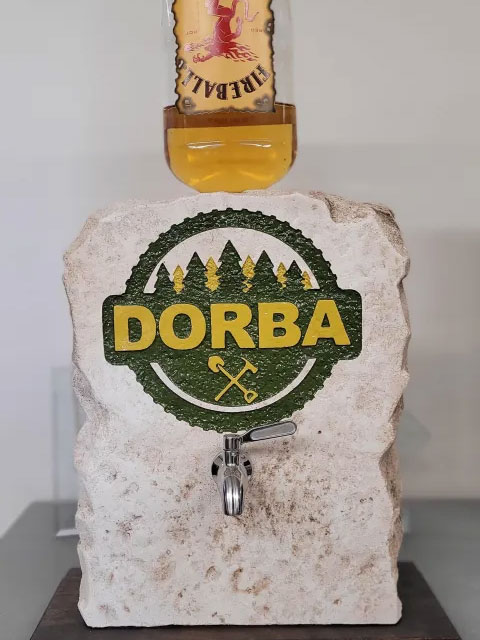 Custom Stone Liquor Dispenser