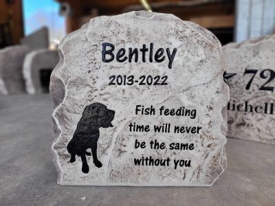 Best Pet Memorial Stone Engraving Project