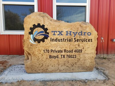 Custom Boulder Sign Engraving