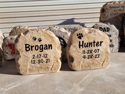 Custom Engraved Memorial Pet Stone