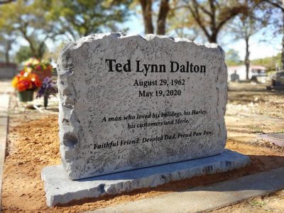 Custom Memorial Tombstone Engraving Service