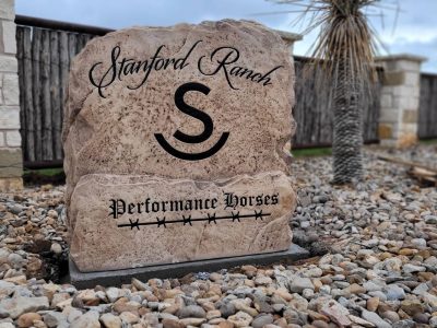 Custom Ranch Sign Engraving Project