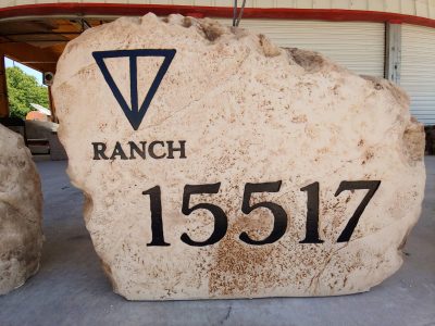 Custom Residential Rock Engraving Project