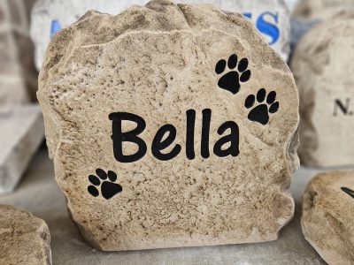 Engraved Pet Memorial Garden Stone