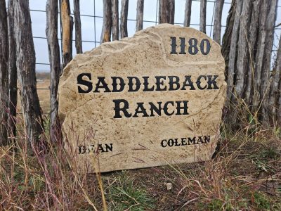 Farm Rock Entrance Stone Sign