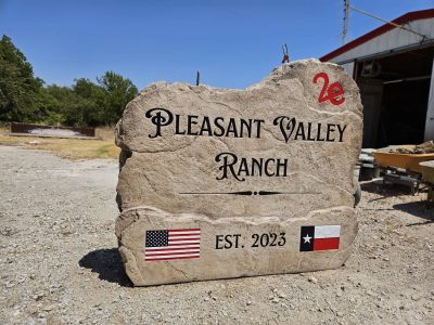 Farm Rock Sign