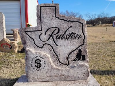 Farm Sign Rock Engraving Service