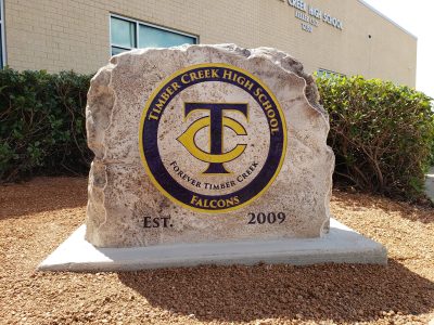 Quality Engraved Boulder Sign