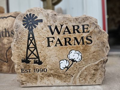 Ranch Entry Sign Engraving Service